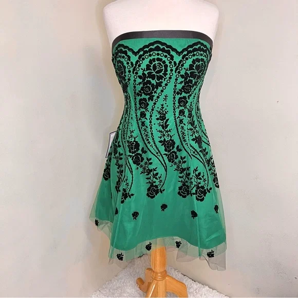 Morgan & Co. Dresses | Nwt Y2k Morgan & Co. Prom Dress Size 11/12 | Color: Black/Green | Size: 11j | Pm-99383224's Closet